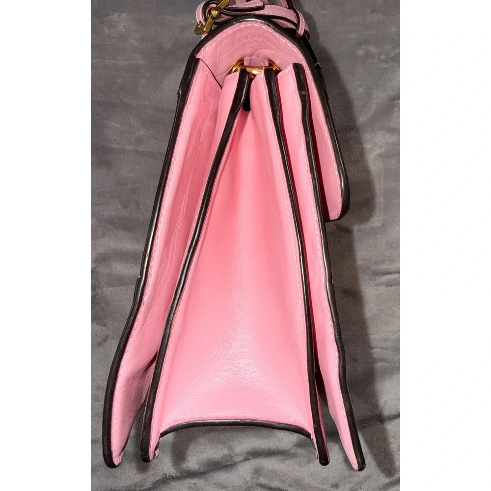 Gucci Queen Margaret Top Handle Crossbody Bag Pink Leather With COA - Picture 7 of 16